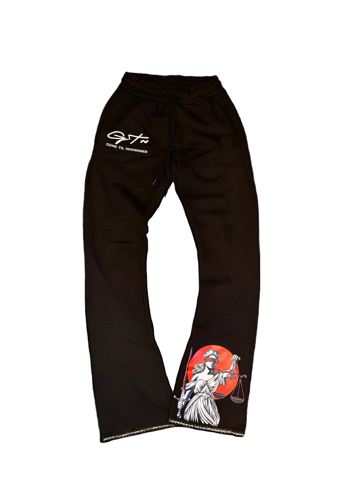 ‘Noir Unseen’ Stacked Pants